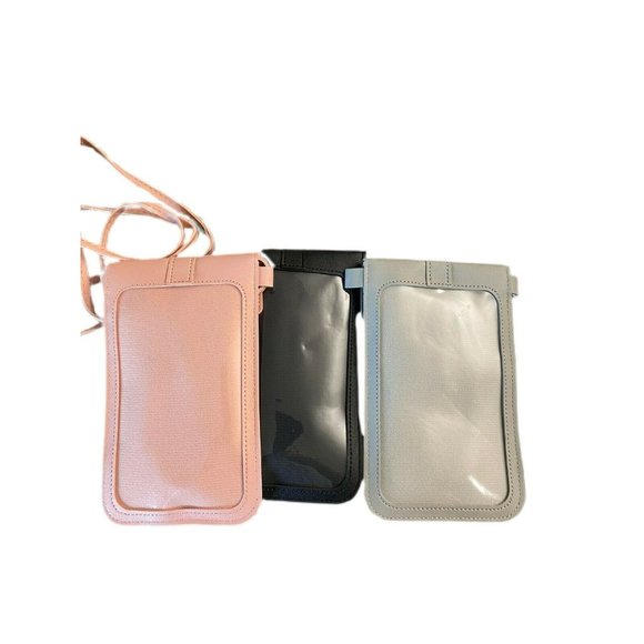 3-PACK Touch Screen CrossBody Cell Phone Wallet Bag Shoulder Strap Pouch Purse - Picture 5 of 5
